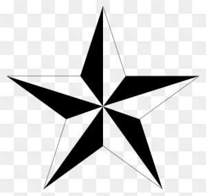 Polygon, Shape, Star, Zebra - 3d 5 Point Star