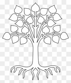 Simple Tree Drawings With Roots Images Pictures Becuo - Tree Outline With Roots