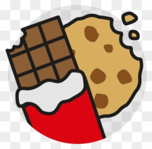 Snack Clipart Fatty Food - Chocolate Bar Cartoon Transparent Background