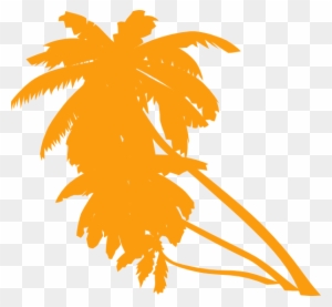 Orange Palm Tree Clip Art
