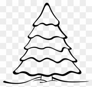 Leafless Tree Outline Printable Clip Art Bare Trunk - Christmas Tree Coloring Pages