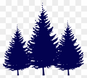 Fir Tree Clipart Three Pine - Evergreen Tree Silhouettes Hd
