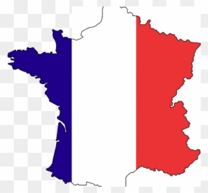 Frankreich - France Map Flag