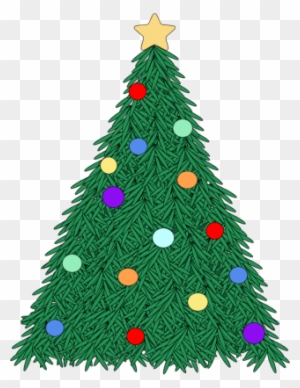 Christmas Tree Clipart Colorful - Christmas Tree Clip Art