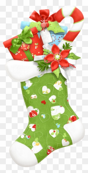 Christmas Stocking Clip Art - Christmas Stockings Green Lipart
