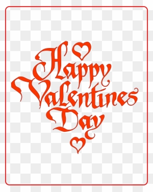 Big Image - Happy Valentine's Day In Different Fonts