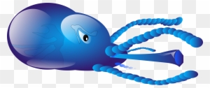 5 - Fantasy Blue Squid Mugs