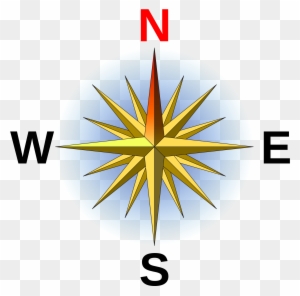 Compass North Clipart - North East South West - Free Transparent PNG