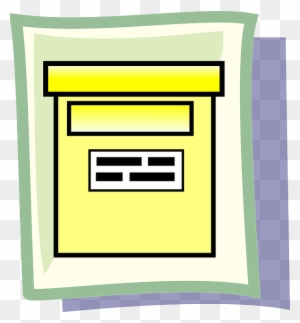 Compactor Mail, Box, Icon, Yellow, Theme, Compactor - Icon