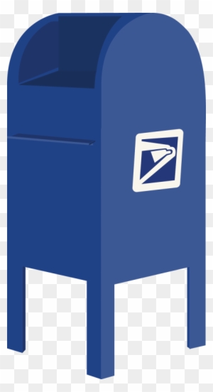 Blue Mailbox Clipart Image