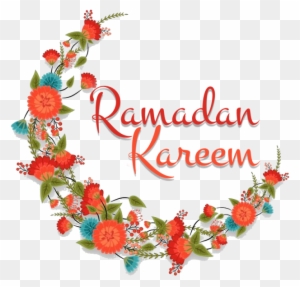 رمضان القمر العربي الجرافيك, Ramadan Greeting Card, - Flower Ramzan Png