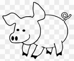 Cartoon Hog Pig Swine Pig Pig Pig Pig Pig - Printable Pig Coloring Pages Free
