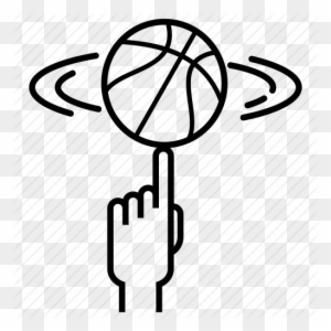 Ball, Basketball, Basketball Spinning, Fitness, Hand, - Spinning Basketball On Finger Drawing