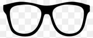Brillen, Schwarz, Silhouette - Nerd Glasses Transparent Background