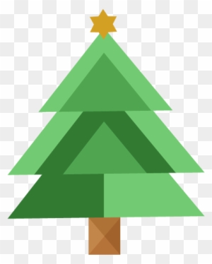 Christmas Tree Icon - Christmas Tree Silhouette Clip Art