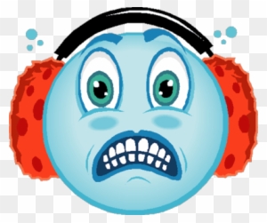 Freezing Smiley Clip Art Emoji With Ear Muffs Free Transparent Png Clipart Images Download