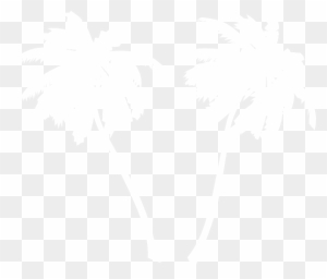 White Palm Tree Clip Art - Maple Leaf