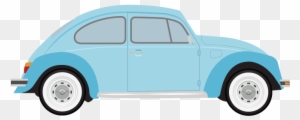 Blue Car Clipart Big Car - Volkswagen Beetle Clipart Blue