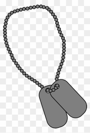 Military Dog Tags Clip Art Image Blank Military Dog - Clip Art Dog Tags