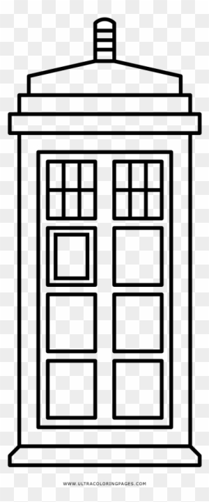 Tardis Coloring Page - Doctor Who Coloring Pages