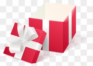 Gift Decorative Box - Open Gift Box Vector