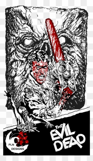 Poster Evil Dead By Plnaveros Poster Evil Dead By Plnaveros - Evil Dead Horror Classic Movie Poster Wall Decor 32x24