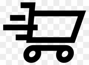 Shopping Cart Moving Symbol Vector - Moving Shopping Cart Icon