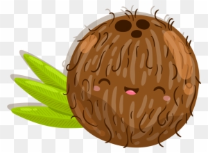 Fruit Coconut Drawing Cartoon - Coconut Drawing - Free Transparent PNG  Clipart Images Download