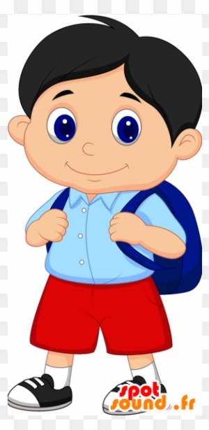 Mascot Child, Boy, Schoolboy, Cute And Smiling - Boy And Girl Cartoon -  Free Transparent PNG Clipart Images Download