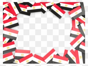 Illustration Of Flag Of Egypt - Egypt Flag Frame