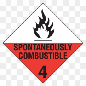 Free Printable Signs There Are - Dangerous Goods Class 4.2