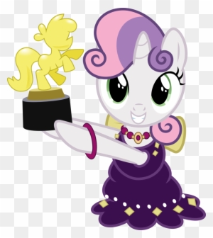 Sweetie Belle Holding A Trophy By Jeatz-axl - Mlp Sweetie Belle Dress