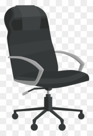 Leather Office Chair Clipart Transparent Png - Back Of Office Chair Clip Art
