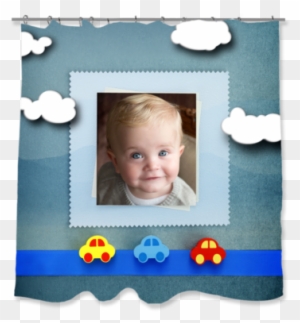 Baby Cars Shower Curtain, 71" X 74" Shower Curtains- - Stock Photography