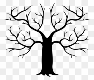 word tree template tree with branches drawing free transparent tree templates