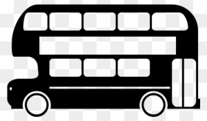 Double Decker Bus Rubber Stamp - Double-decker Bus