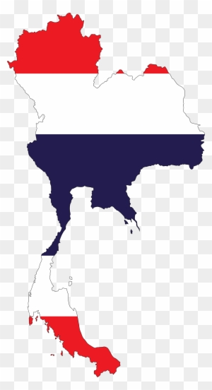 Clipart - Thailand Map Outline Png