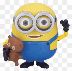 En Aquellas Personasque No Saben Aceptar La Felicidad - Despicable Me 2 Minions Bob Interacts With Teddy Bear