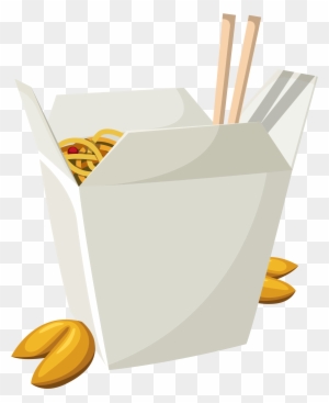 Chinese Food In Box Png Vector Clipart - Box Of Chinese Food