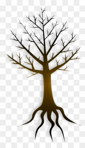 Tree Trunk Clip Art - Tree Roots Cartoon Trunk