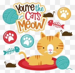 You're The Cats Meow Svg Scrapbook File Cat Svg Files - You Re The Cat's Meow
