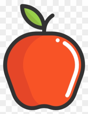 Apple Free Icon - Healthy Food Cartoon Transparent