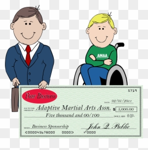 Business Sponsors - Cartoon Man In Suit