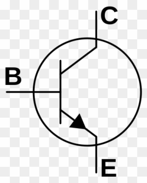 Bjt Symbol Npn Clipart - Npn And Pnp Transistor Symbol