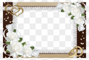 Wedding Invitation Border Designs Png - Wedding Photo Frame Png