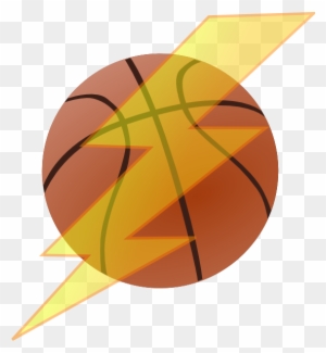 Basketball With Lightning Bolt