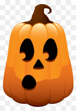 Sad Pumpkin Face Clipart - Long Face Pumpkin Carving