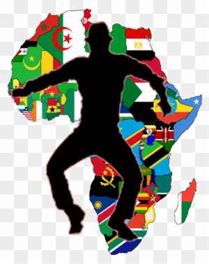 Afro Dance Hits By Nado - Africa Map With Flags