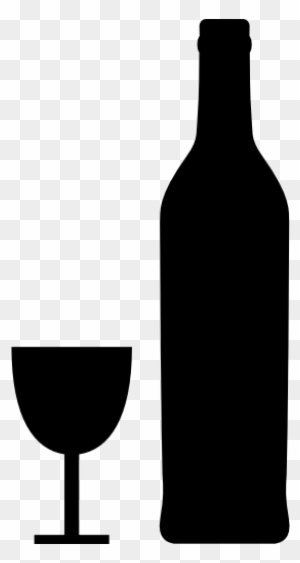 Silhouette, Beverage, Drink, Restaurant, Bottle, Wine, - Drinking Glass Silhouette Transparent