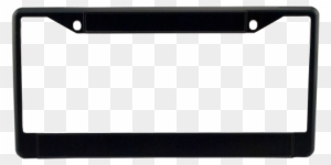 Black Metal License Plate Frame - Vehicle Registration Plate